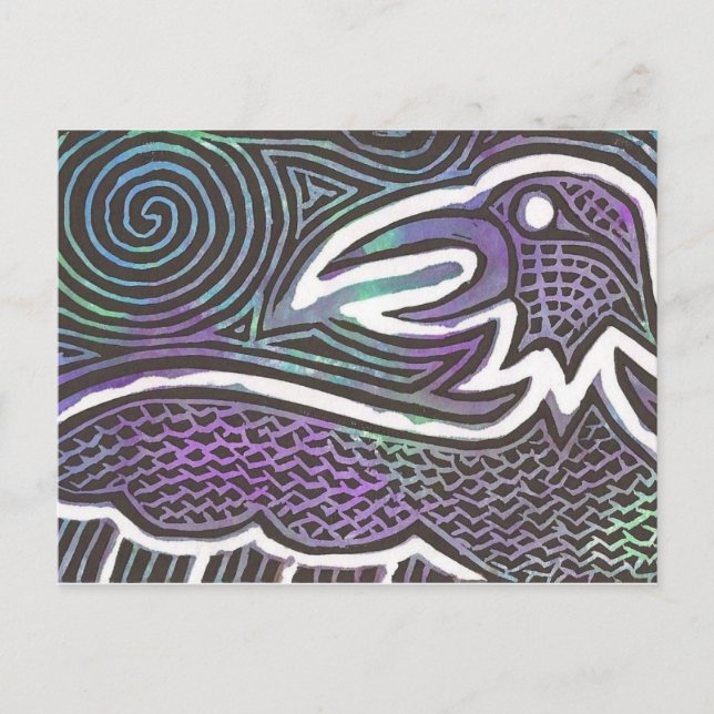 Raven Totem Vykort (Framsida)