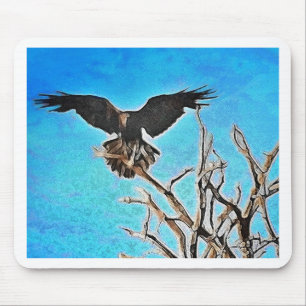 Raven träd musmatta