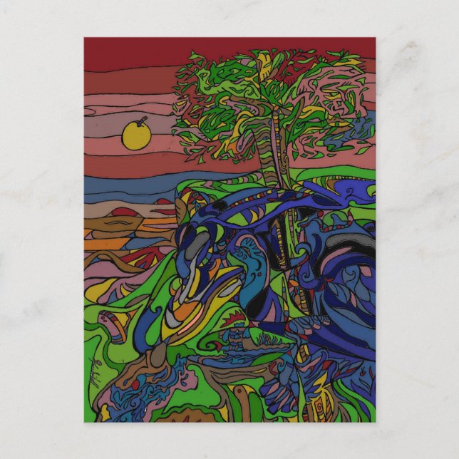 Raven Träd Vykort (Framsida)