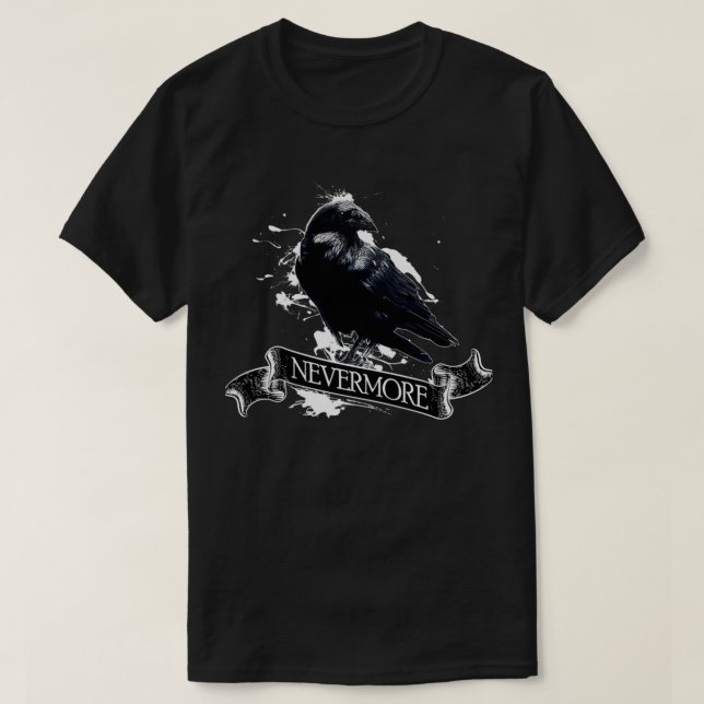 Raven TShirt Allan Poe Raven Ickmore T Shirt (Design framsida)