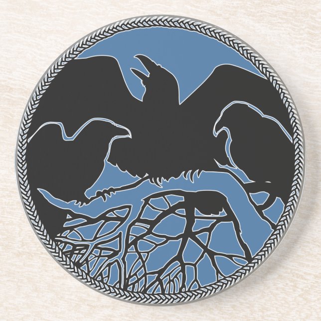 Raven Underlägg Raven Gift Raven & Kråka Art Decor (Framsidan)