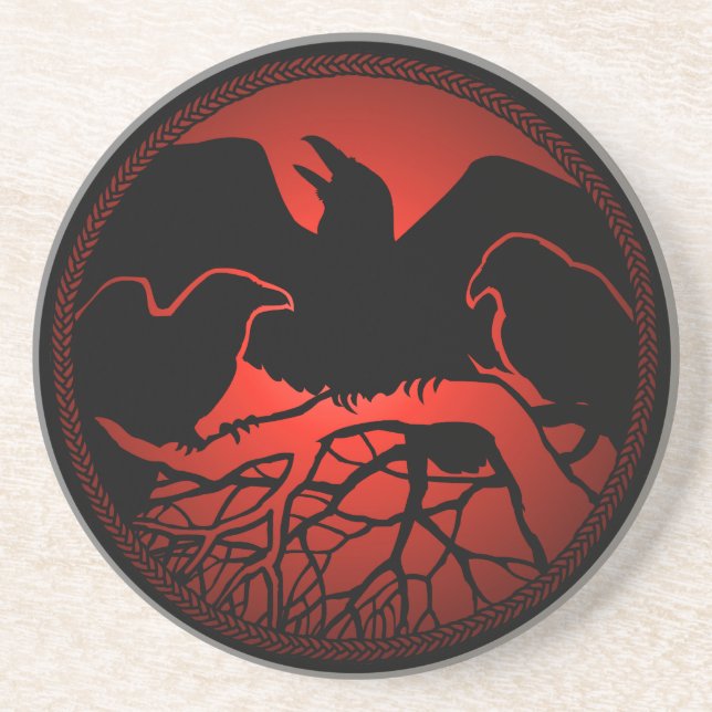 Raven Underlägg Raven Gift Raven & Kråka Art Decor (Framsidan)