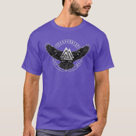 Raven Valknut Viking T Shirt