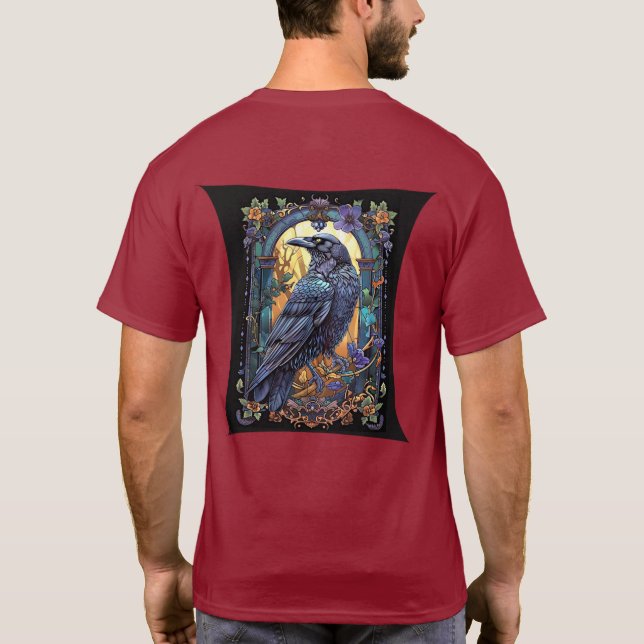 Raven vid fönstret t shirt (Baksida)