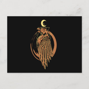 Raven Viking Warrior Valhalla Norse Mythology Gift Vykort