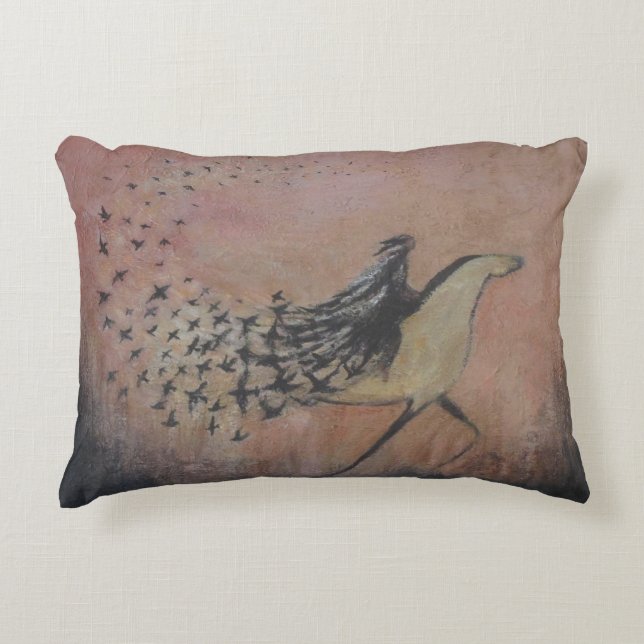 Raven Wind Accent Pillow Prydnadskudde (Framsidan)
