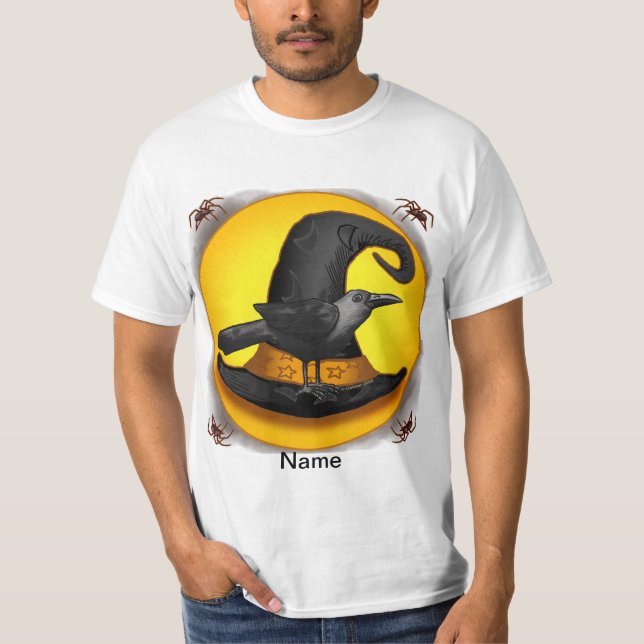 Raven Witch Hat t-shirts (Framsida)