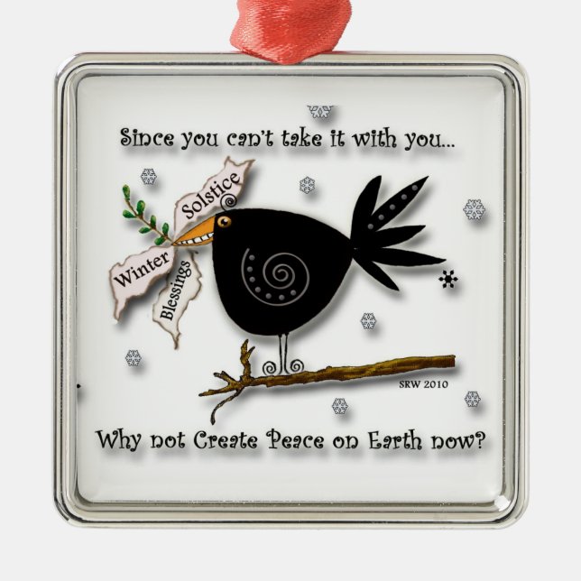 RavenBlessings Julgransprydnad Metall (Framsidan)