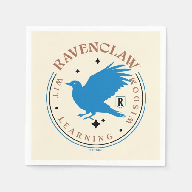 RAVENCLAW™ Blå Örn Hus Stolt Badge Pappersservett (Framsidan)