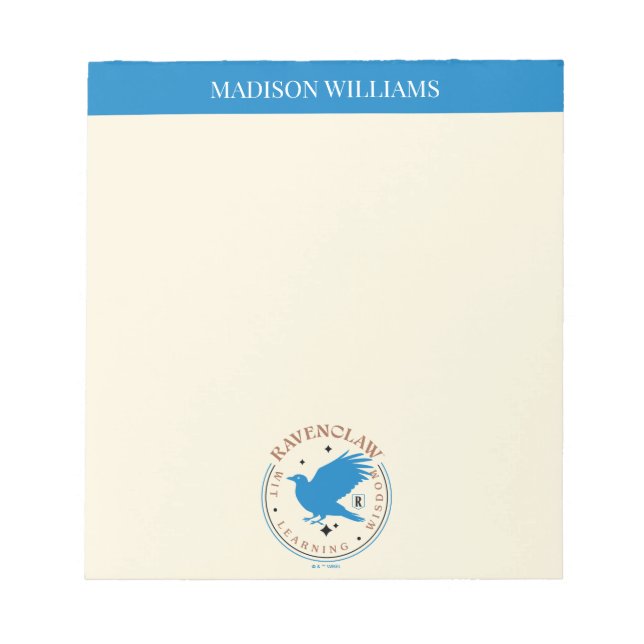 RAVENCLAW™ Blue Eagle House Pride Badge Anteckningsblock (Framsida)