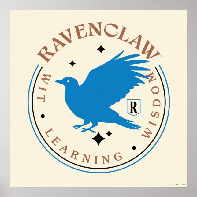 RAVENCLAW™ Blue Eagle House Pride Badge Poster (Framsidan)