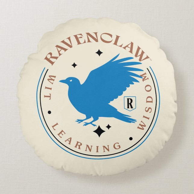 RAVENCLAW™ Blue Eagle House Pride Badge Rund Kudde (Framsidan)