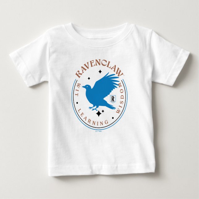 RAVENCLAW™ Blue Eagle House Pride Badge T Shirt (Framsida)