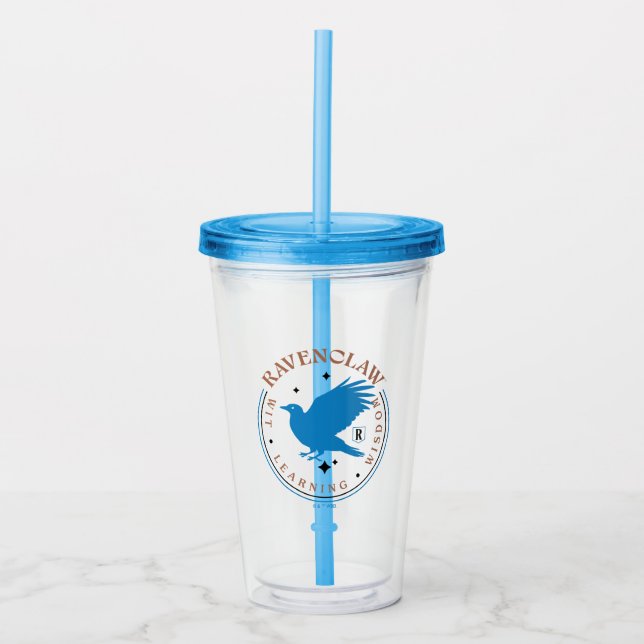 RAVENCLAW™ Blue Eagle House Pride Badge Take Away Mugg (Framsida)