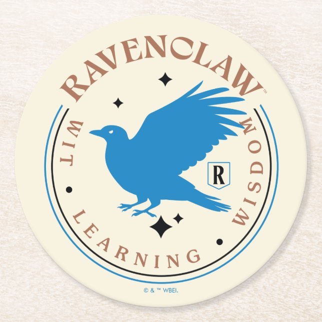RAVENCLAW™ Blue Eagle House Pride Badge Underlägg Papper Rund (Framsidan)