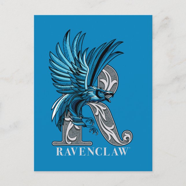 RAVENCLAW™ Crosshatched Emblem Inbjudan Vykort (Framsida)