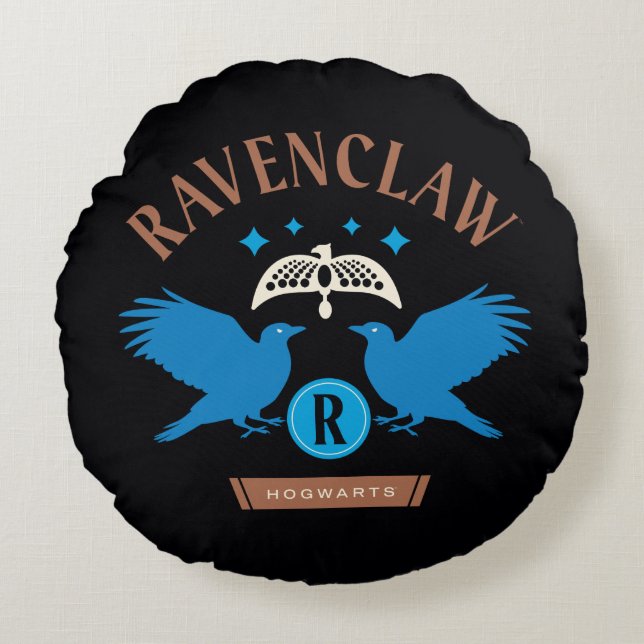 RAVENCLAW™ House Dubbla Eagle Diadem Graphic Rund Kudde (Framsidan)
