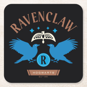 RAVENCLAW™ House Dubbla Eagle Diadem Graphic Underlägg Papper Kvadrat