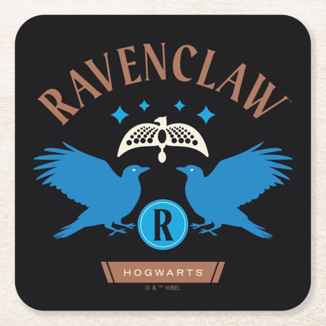 RAVENCLAW™ House Dubbla Eagle Diadem Graphic Underlägg Papper Kvadrat (Framsidan)