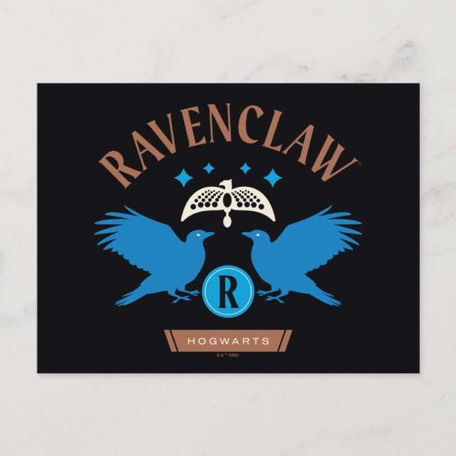 RAVENCLAW™ House Dubbla Eagle Diadem Graphic Vykort (Framsida)