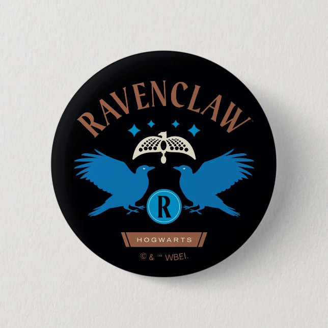 RAVENCLAW™ Hus Dubbelörn Diadem Grafisk Knapp (Framsida)
