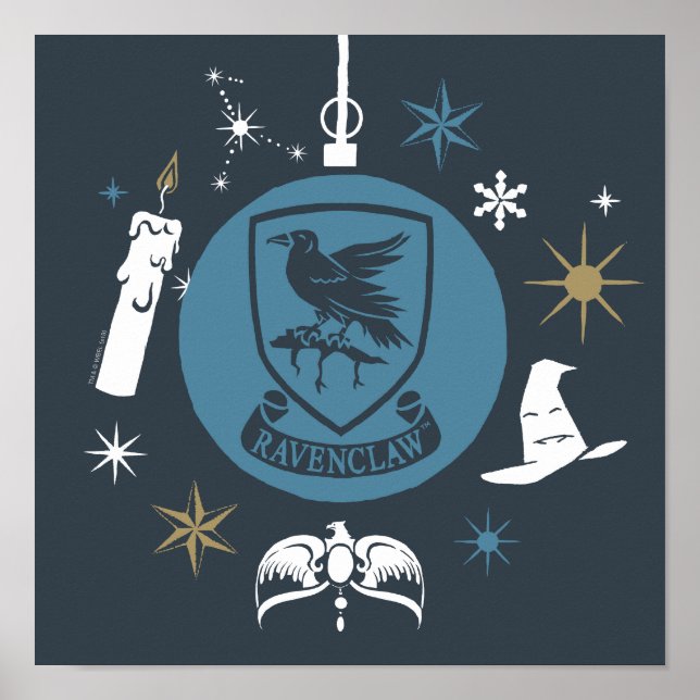 RAVENCLAW™ Julgrann Grafik Poster (Framsidan)