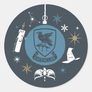 RAVENCLAW™ Julpynt Grafik Runt Klistermärke