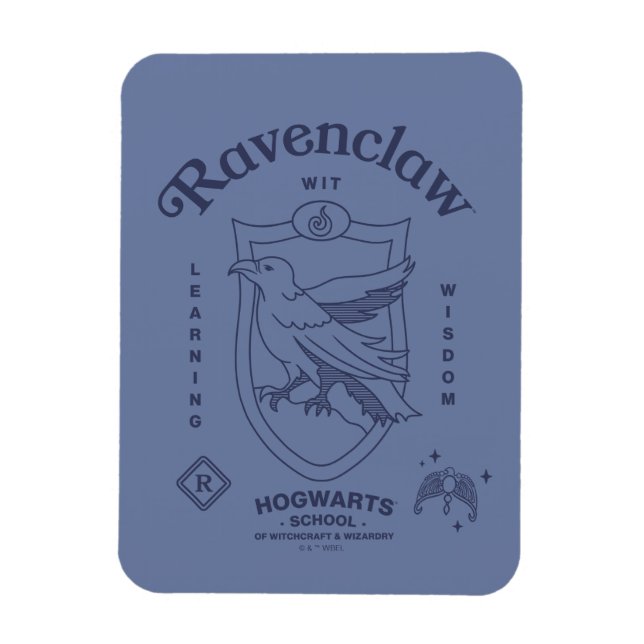 RAVENCLAW™ Klockhet Lärande Visdom Vapen Magnet (Vertikal)