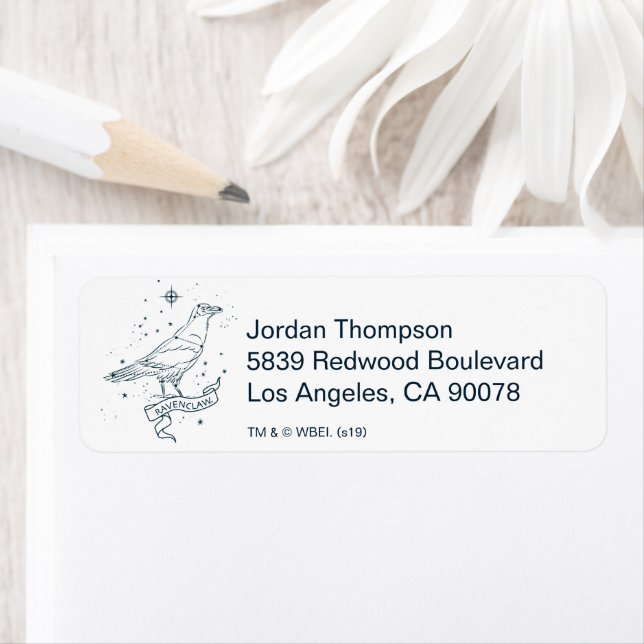 RAVENCLAW™ Stjärnbildsgrafik Returadress Etikett (Insitu)