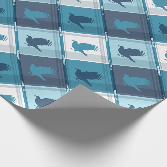 RAVENCLAW™ Tartan Play Mönster Presentpapper (Hörn)