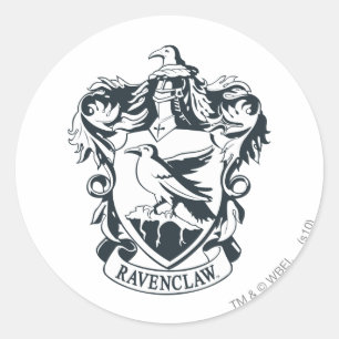 Ravenclaw vapensköld runt klistermärke