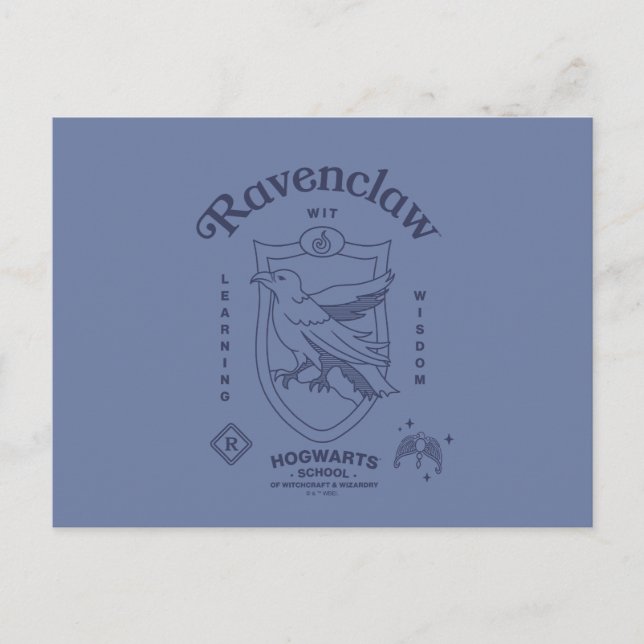 RAVENCLAW™ Vett Lernande Vishetsmärke Vykort (Framsida)