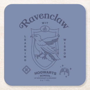 RAVENCLAW™ Vishets Lärande Vett Kröningsvapen Underlägg Papper Kvadrat