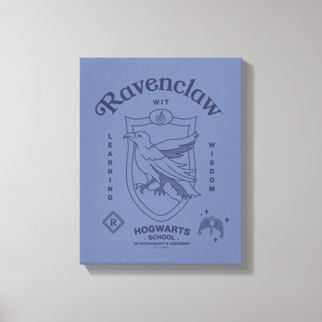 RAVENCLAW™ Wit Learning Wisdom Crest Canvastryck (Framsida)