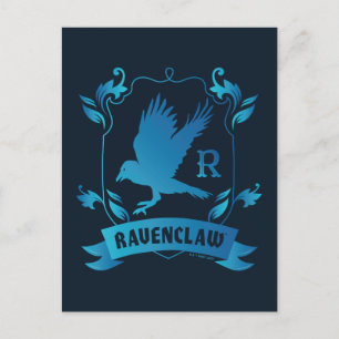 Ravenclawska husets vapensköld i sirlig stil vykort