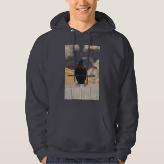 Ravendark fotografiHoodie Sweatshirt Med Luva