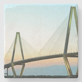 Ravenel Bridge Underlägg, Charleston, South Caroli Stenunderlägg