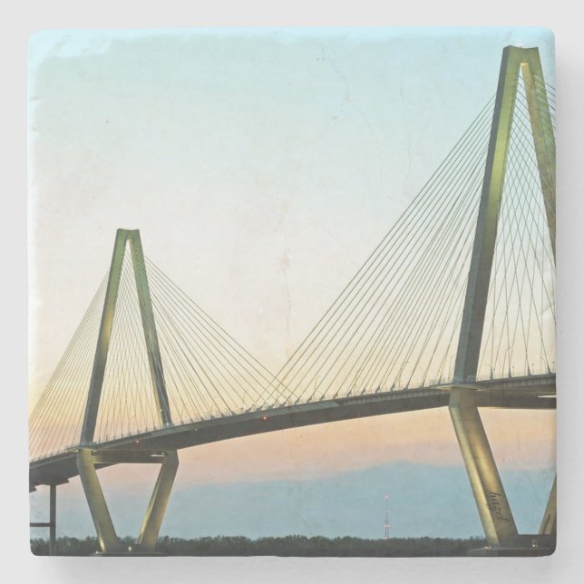 Ravenel Bridge Underlägg, Charleston, South Caroli Stenunderlägg (Framsidan)