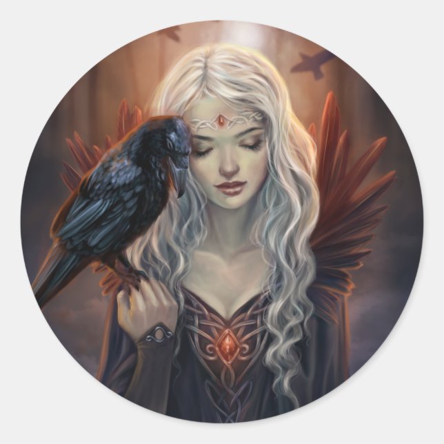 Ravenkin Runt Klistermärke (Framsida)