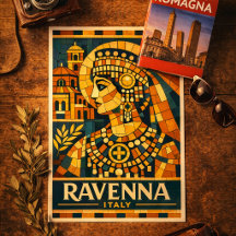 Ravenna Italien Bysantinsk Kejsarinna Mosaik Affis