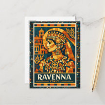Ravenna Italien Bysantinsk Kejsarinna Mosaik Affis