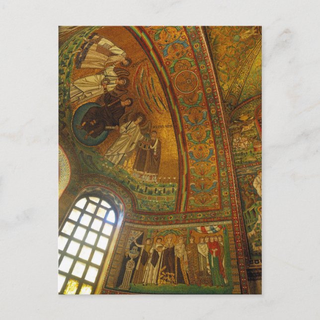 Ravenna, Italien Mosaics Postcard Vykort (Framsida)