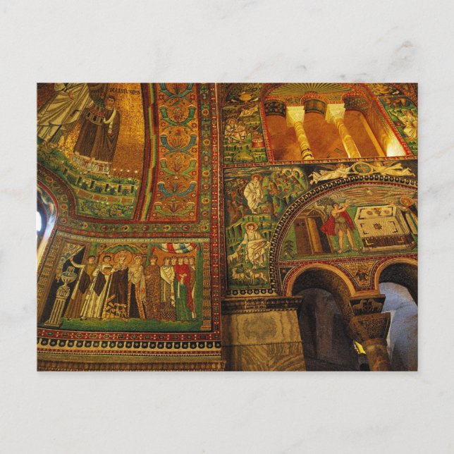Ravenna, Italien Mosaics Postcard Vykort (Framsida)