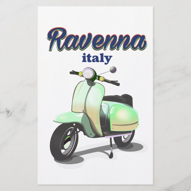 Ravenna Italien vintage Resaaffisch Brevpapper (Framsida)