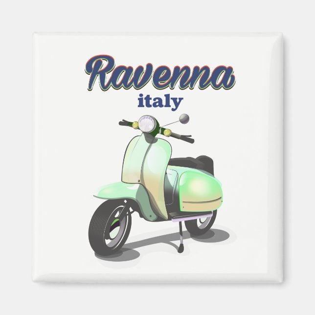 Ravenna Italien vintage Resaaffisch Magnet (Framsidan)