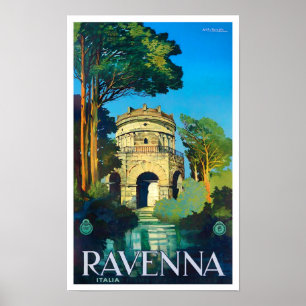 Ravenna Italien vintage resor Poster
