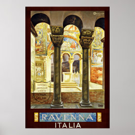 Ravenna Italien Vintage resor Poster