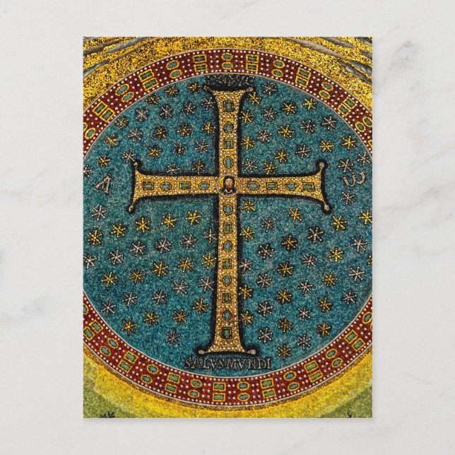 Ravenna Mosaic Cross Vykort (Framsida)