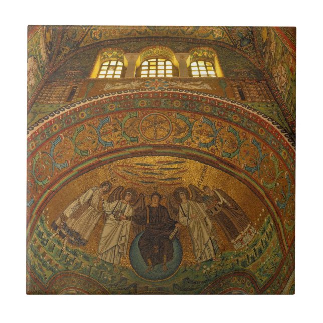 Ravenna mosaik, italien kakelplatta (Framsidan)