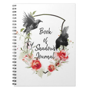 Raven's and Roses Book of Shadows Journal Anteckningsbok